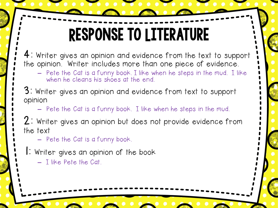 Response to literature model essay